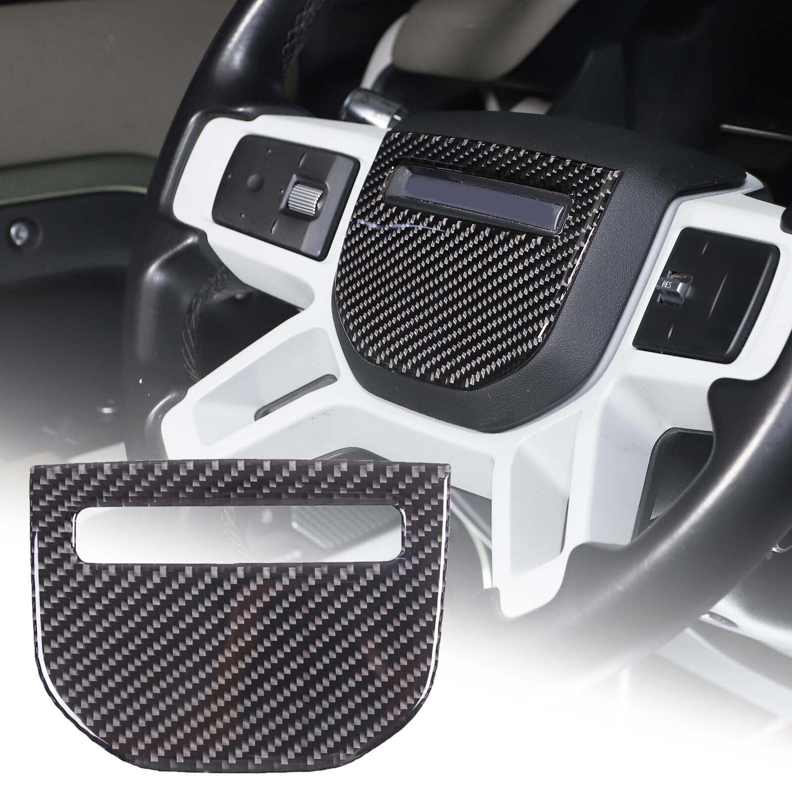 Soft Carbon fiber Steering Wheel  Trim Sticker For LR Defender 20-24