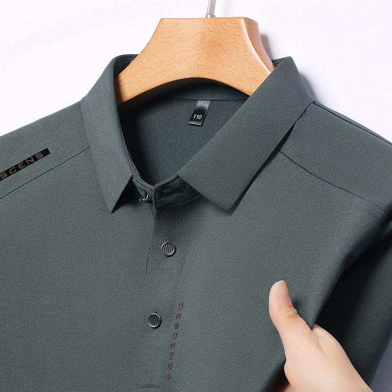 Polo Shirt Male Father Wear Business Casual T-Shirt Bottom Shirt Top
