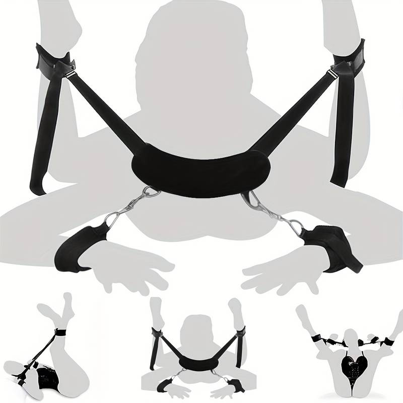 Bed Restraints Kit Wrist Leg Restraint System Hand & Ankle Cuff Sexueles Bondage Set Sex Play Sling Sexy Games For Couples