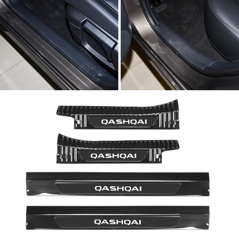 Edelstahl-Einstiegsleisten und Kofferraumschutzleiste für Nissan Qashqai