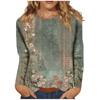 Long Sleeve Shirts For Women Cute Print Graphic Tees Blouses Casual Plus Size Basic Tops Pullover