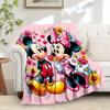 1pc Throw Blanket - Mickey Mouse Minnie Mouse Flower Heart Love Valentine