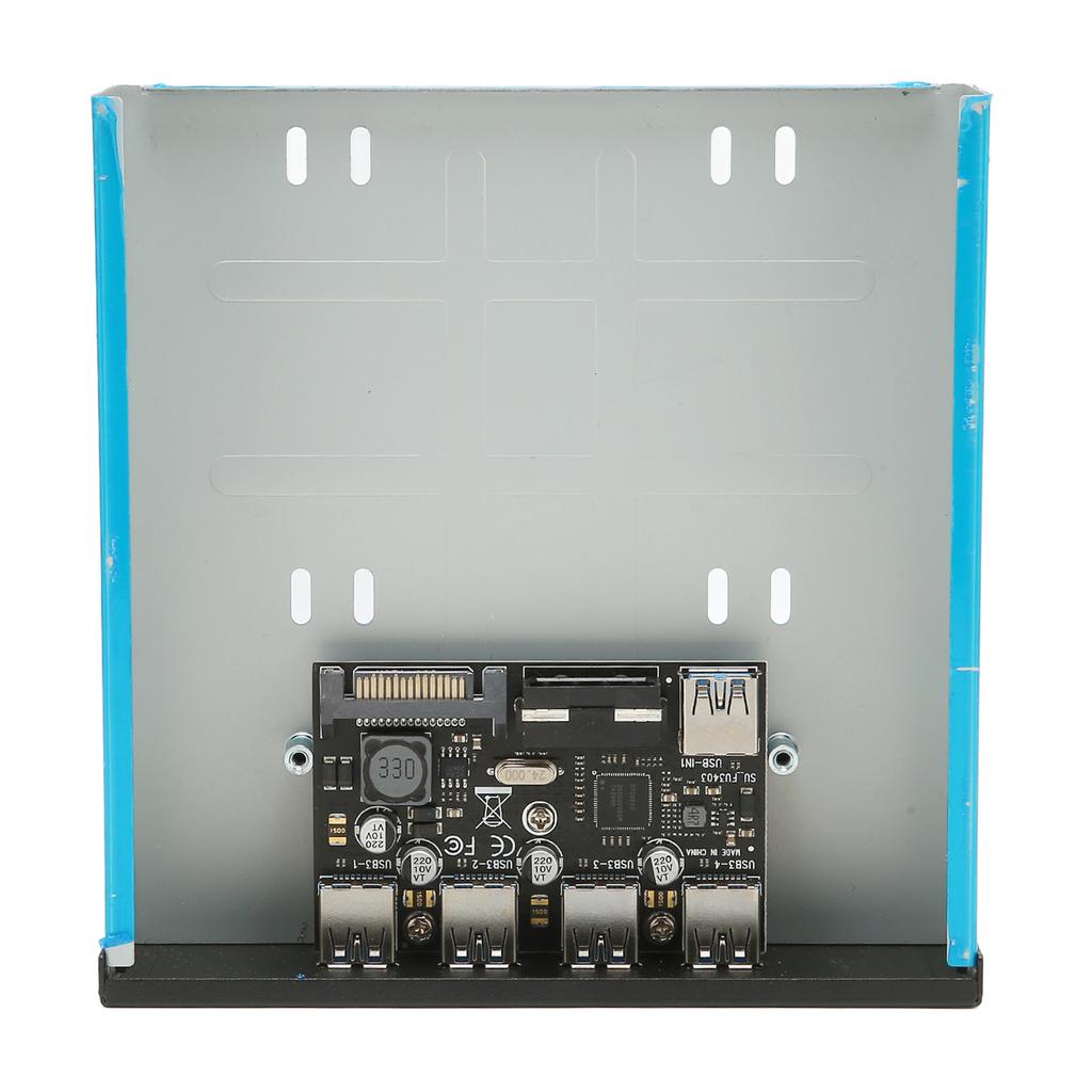 CD ROM Expansion Mobile Rack USB3.0x4 5Gbps High Speed Support BC1.2 Fast Charging USB3.0 Front Panel for PC Motherboard