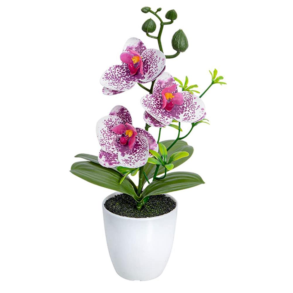 Umělá květina orchidej Umělá orchidej Falešná bonsai Phalaenopsis Venkovní vnitřní květináče do kanceláře Domácí Svatební párty Vnitřní dekorace
