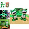 Popular Electric Dancing Frog Toy With Light And Sound Effects Wholesale For Street Vendors