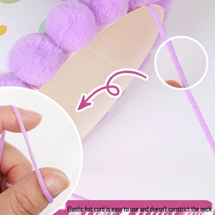 Creative Birthday Cake Pom-Pom Party Hat for Kids & Adults