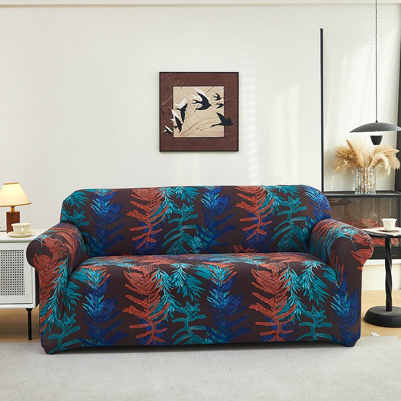 Stretch Milk Silk Printed All Inclusive Universal Sofa Cover Sofa Cover