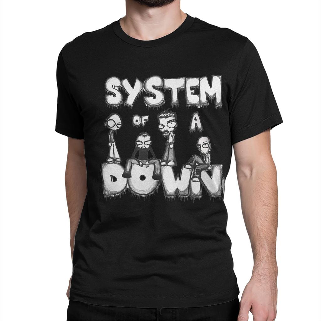 Toxicity Album System of a Downs Band Men Women T Shirts Tee Shirt Short Sleeve Crew Neck T-Shirt Pure Cotton Summer Clothes