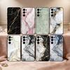 Stylish Marble Pattern Phone Case Black Silicone Soft For Samsung S25,S24,S21,S22,S23,S30,Ultra,S20,Plus,Fe,Lite