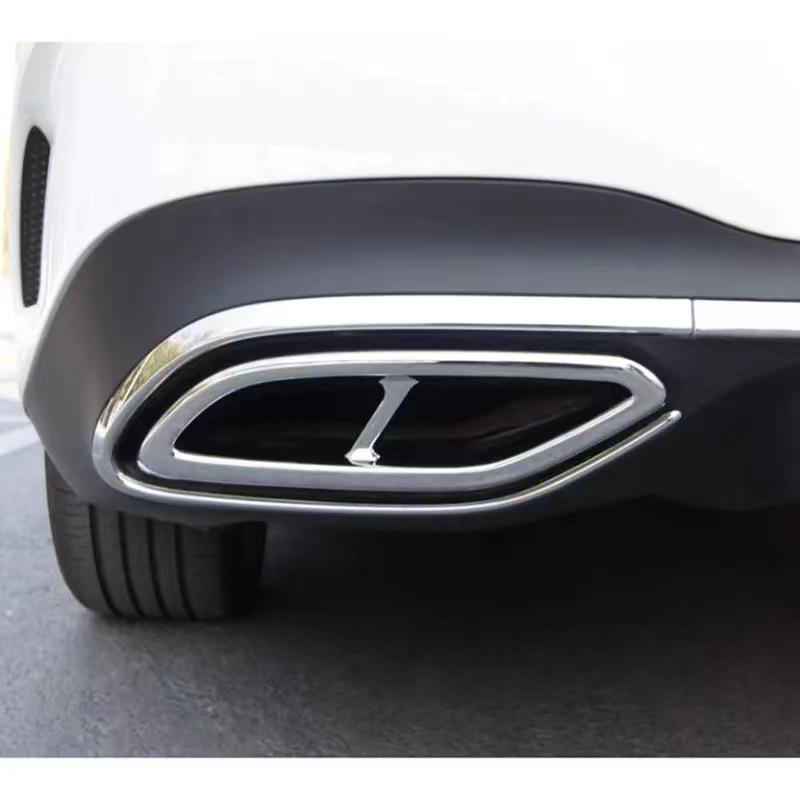Mercedes-Benz Tailpipe Dual-Outlet Exhaust Decoration for B-Class, C-Class, E-Class, GLC, GLE, GLS