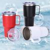 20oz/30oz Stainless Steel Car Thermos Bottle Tumbler with Handle Lid Insulated Travel Coffee Mug Double Wall Keep Drink Hot/Cold