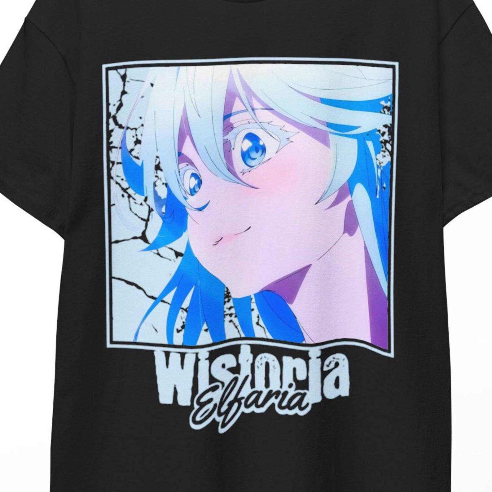 Wistoria Anime T-Shirt Will Serfort Elfaria Manga Tee Gift for Anime Lovers Unisex Manga Aesthetic Cosplay Fantasy Sword Magic Graphic Shirt M
