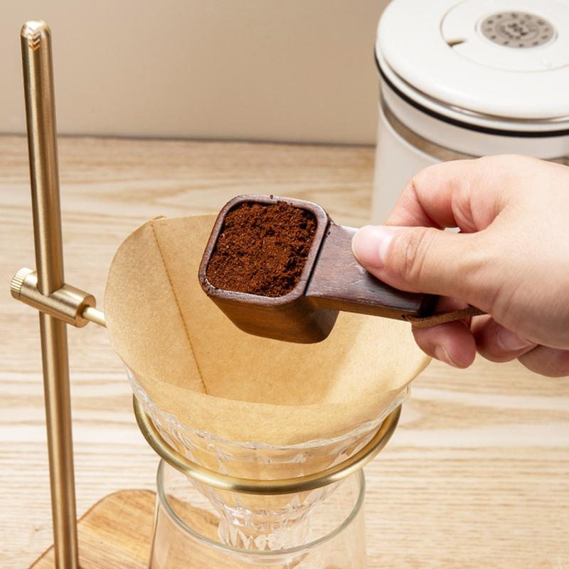 Coffee Scoop Wooden Coffee Measuring Scoop Tablespoon Wooden Scoops for Canisters Soup Cooking Mixing Stirrer for Tea Flour