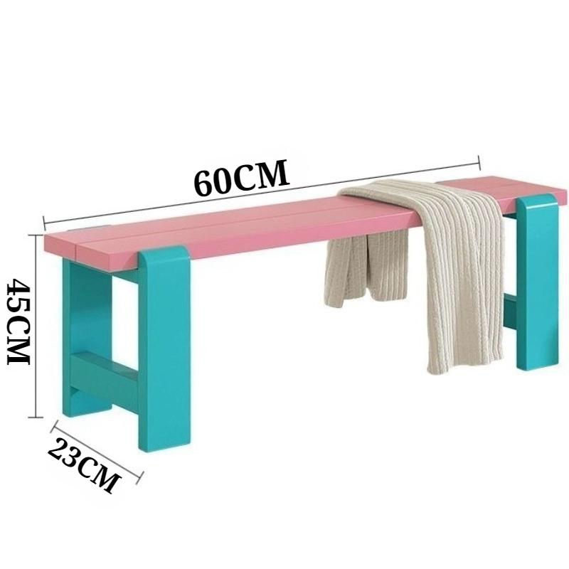

Metal Shoe Changing Stool Modern Creativity Decorative Bench Rectangular Entrance Chairs Home Interior Living Room Furniture