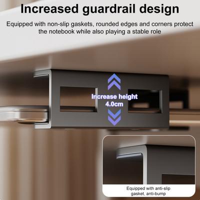 3Pcs Under-Desk Laptop Storage Mount Strong Load-bearing High Stability Easy Installation