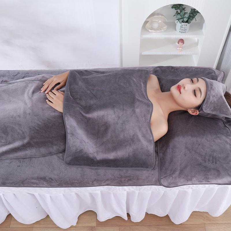 Salon-Specific Towels Skin Management Bed Sheets Soft Breathable Absorbent Bath Skirts Head Wrap Large Towels Five-piece Set