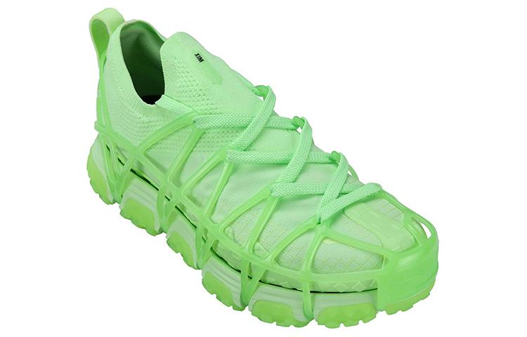 Li Ning Mix ACE Fabric Slip Resistant Abrasion Resistant Low Top Casual Shoes Women's Fluorescent Ice Green AZGS030-2