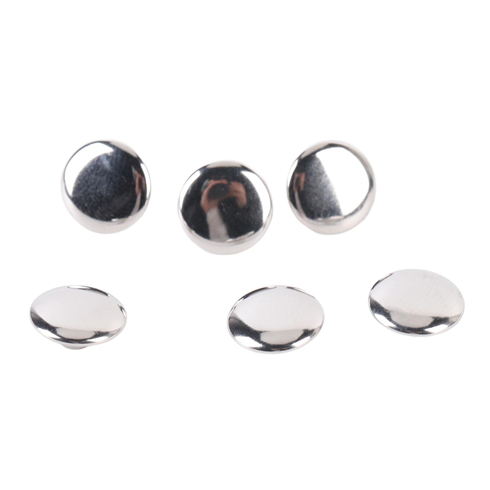 

500 Set Rivets Stainless Steel 10x6mm Round Double Sided Top Stud Kit for Leather Crafts Clothing Boots Handbags