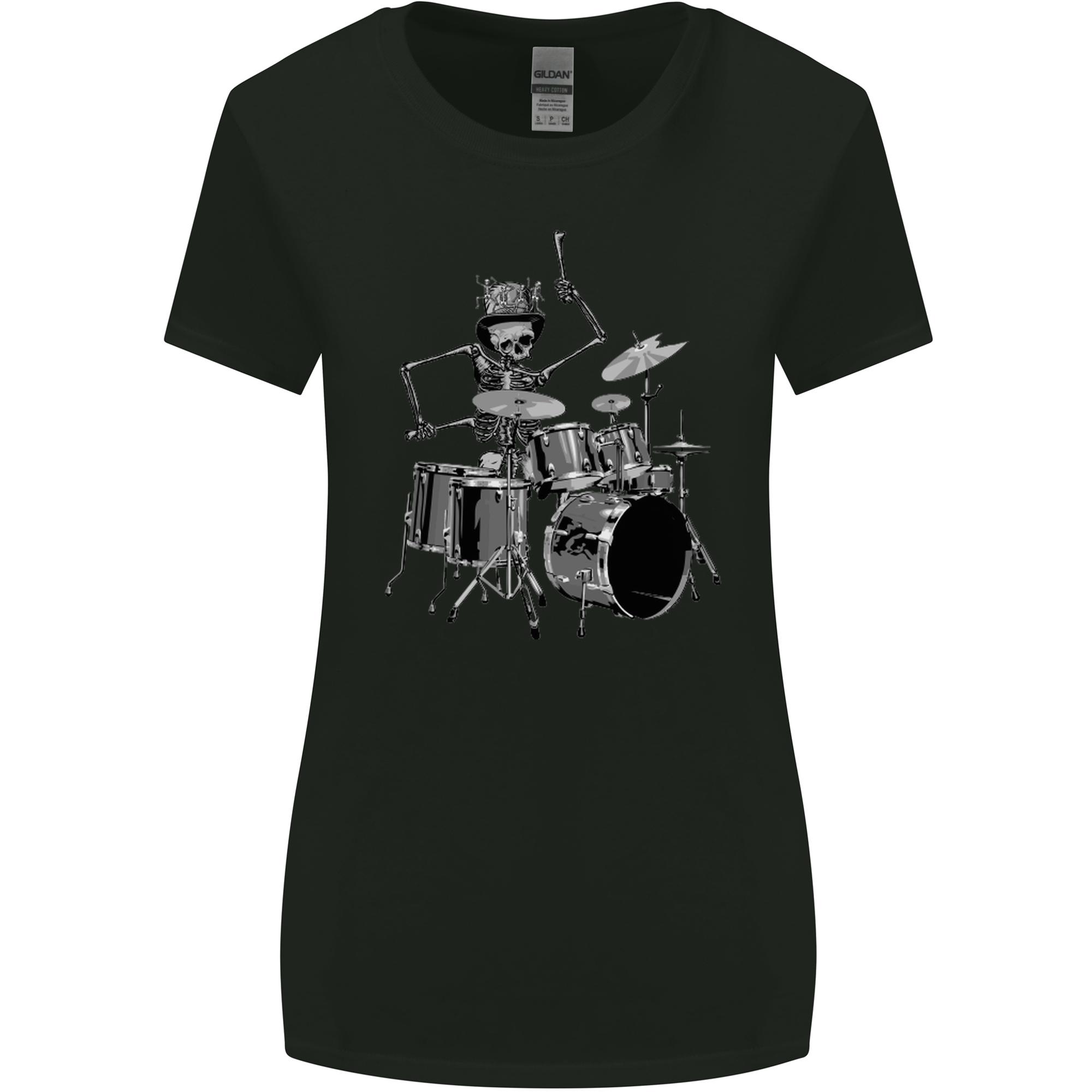 Skeleton Drummer Unisexs Wider Cut TShirt S