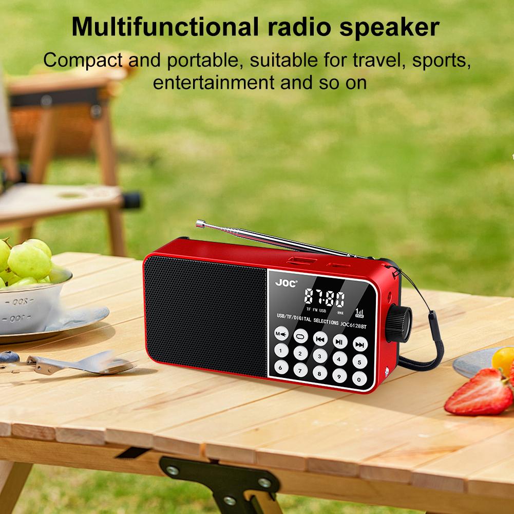 Wireless FM Portable Radio LED Digital Display Support TF Card MP3 Player USB Drive LCD Display Speaker
