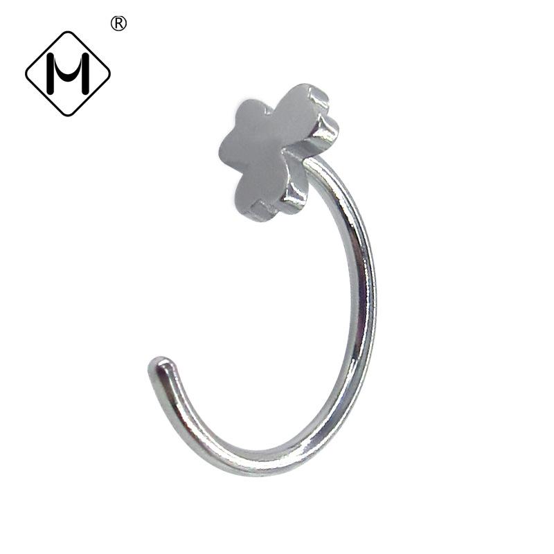 

Meishier Stainless Steel C-Shaped Ear Hooks and Round Frosted Ball Cartilage Studs Jewelry 0.8mm Wire, 8mm Inner Diameter