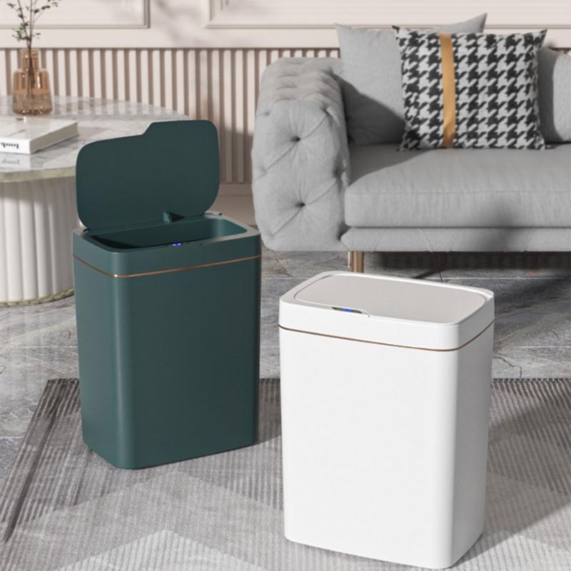 Automatic Kitchen Trash Can 15/18L, Motion Activated Lid Touchless Trash Can for Easy Waste Management in Home or Office
