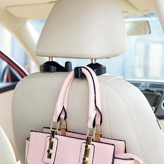 2Pcs Car Seat Luggage Bags Back Headrest Multifunction Hanger Hooks Holders