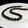 Jingxi Natural Gold Obsidian Crystal Beads Handmade DIY Bracelet Accessories
