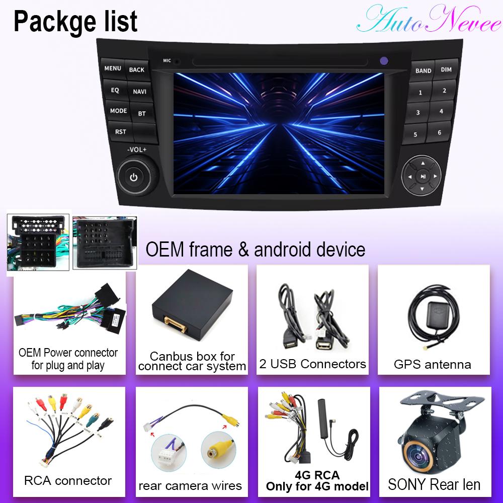 Wireless Carplay Android Auto Car Intelligent Systems 7 Inch for Mercedes W211 Benz W211 Car Radio Multimedia Player Car Stereo