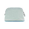 Hermès Bolide Crazy H Embroidered Pattern Palladium Metal Cotton Storage Bag Mini Unisex bags Teal Galette H103750MV05