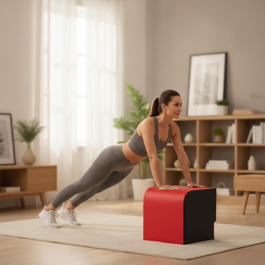 Hip Thrust Box Soft Block Waterproof for Home Gym, Stretching Corners