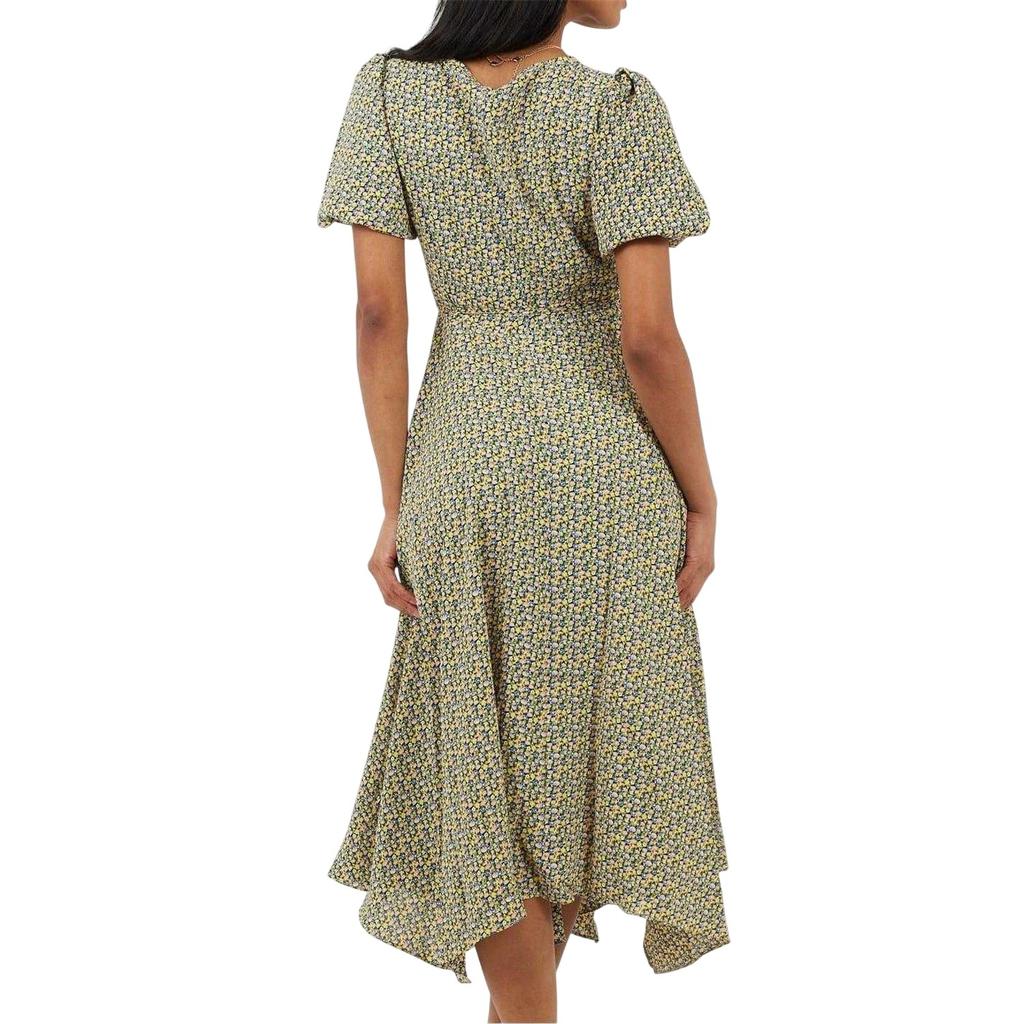 BRAVE SOUL Womens/Ladies Floral V Neck Midi Dress