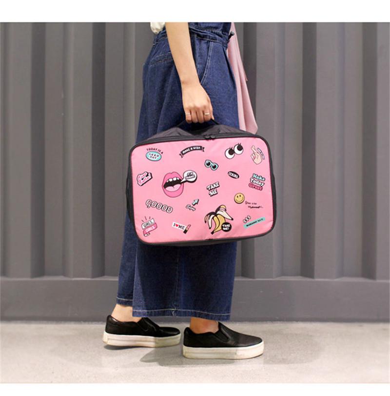 

Многофункциональный водонепроницаемый органайзер с гламурным принтом small розовый