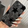 Star Pattern Design Protective Cover for iPhone 17 16 15 14 13 12 11 16E Series Pro Max Plus