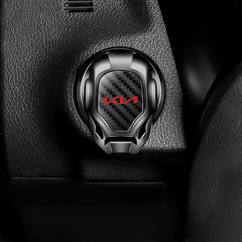 Auto Ein-Klick-Start Schutzhülle Start/Stopp-Knopf Dekoration für KIA Sportage Ceed Rio 3 Picanto Proceed Gt Stinger 4 K7