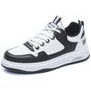 Spring new sports and leisure shoes low-top shoes leather men's thick baseplate shoes