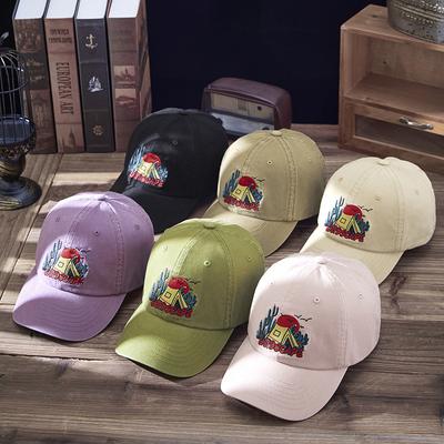 Modische und vielseitige Frühlingsstickerei Baumwolle bequeme Retro gewaschene Outdoor-Sport-Shopping-Baseballmütze für Männer und Frauen