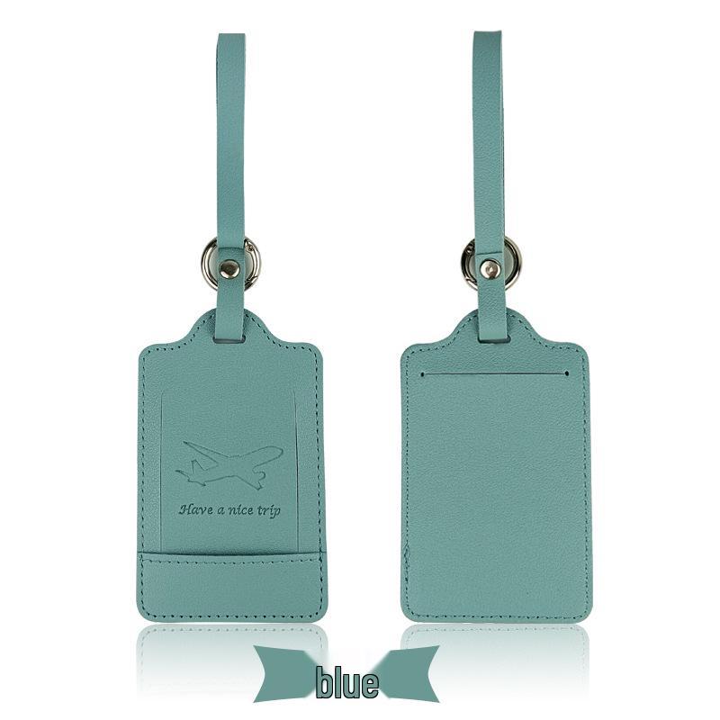 Customizable PU Leather Luggage Tag with Corporate Logo