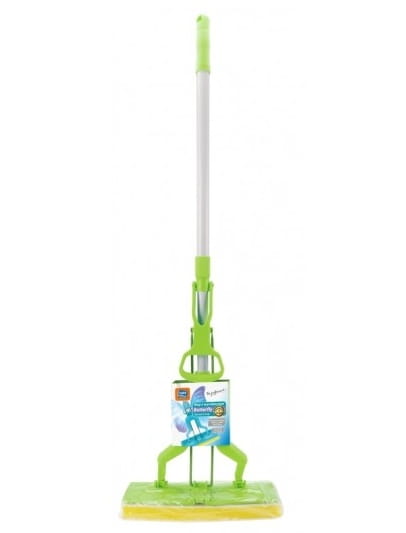 Flat Mop with Wringer and Telescopic Handle Butterfly