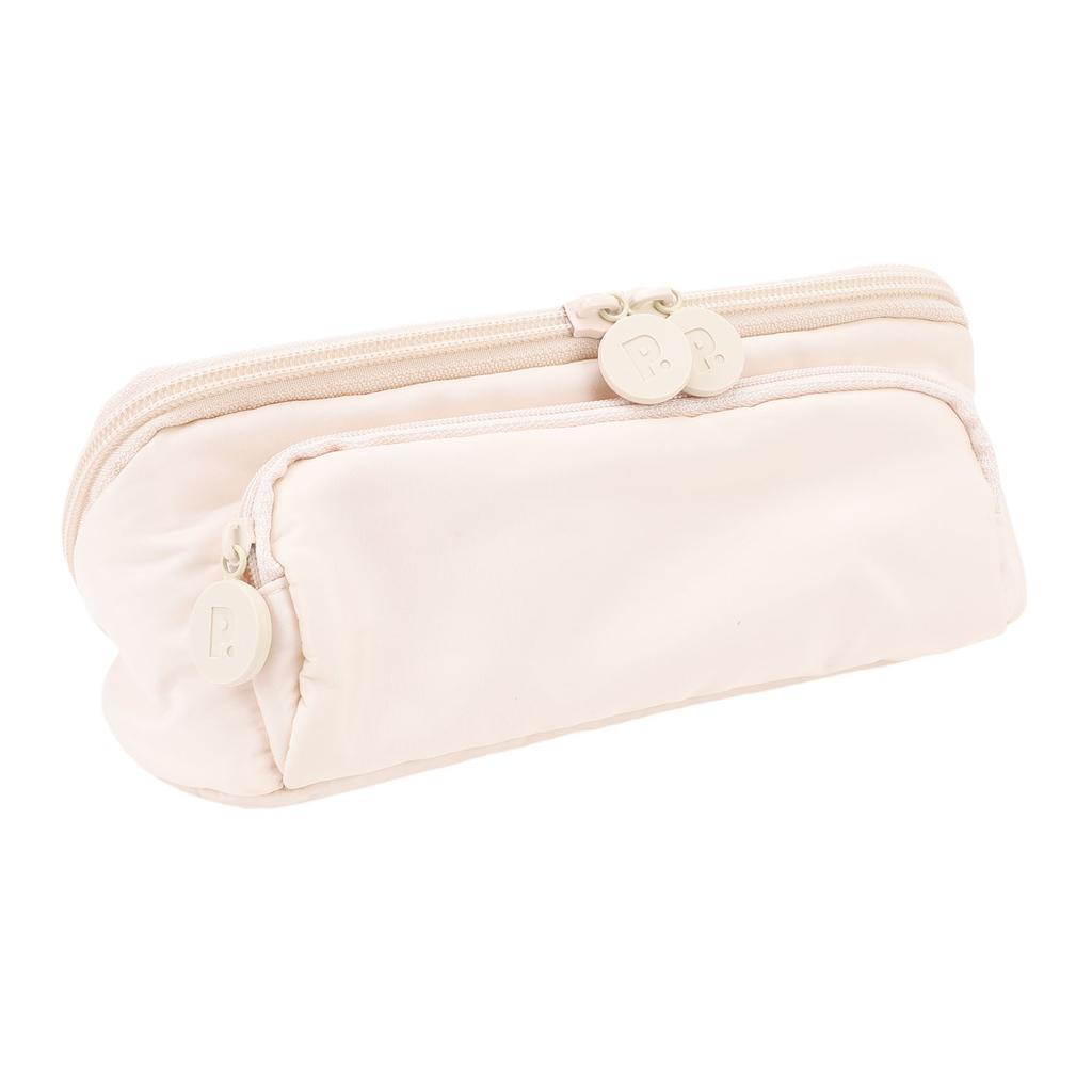 Triangle Pen Bag Memory Fabric Large Capacity 3 Layers Multifunctional Pencil Case Stationery Pouch for School Office