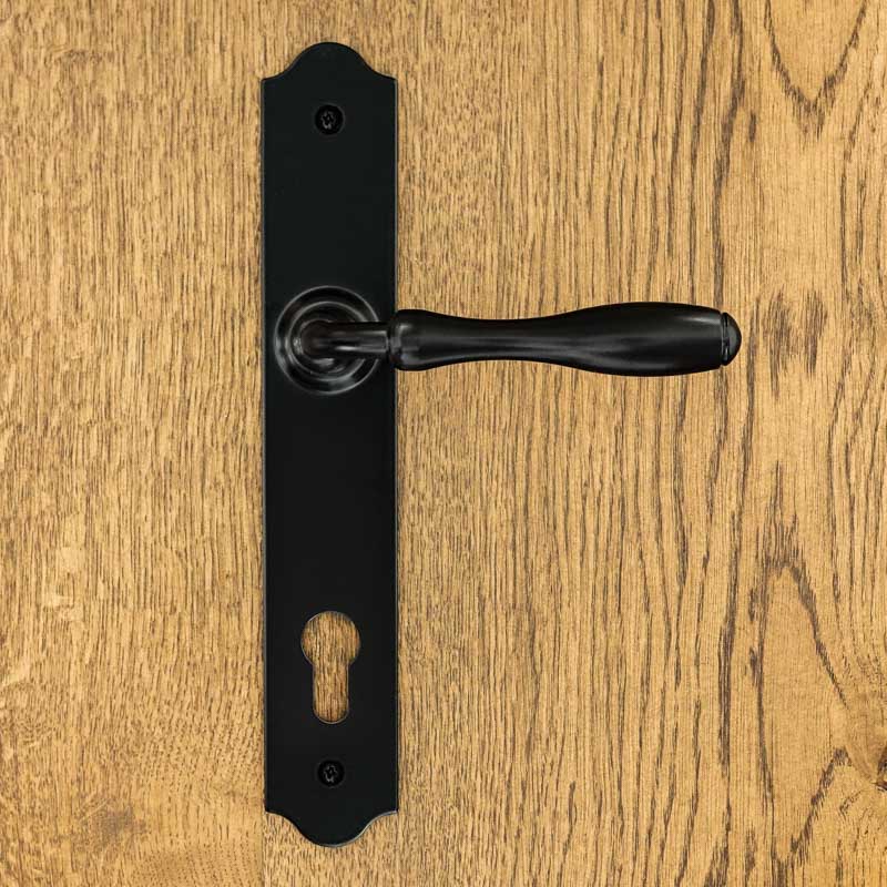 BRISTOL Door Handle with a Plate for a 90mm Insert