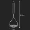 Stainless Steel Manual Potato Masher Kitchen Tool for Avocado Pumpkin Sweet Potato Masher Kitchen Gadget Food Mud Press Masher