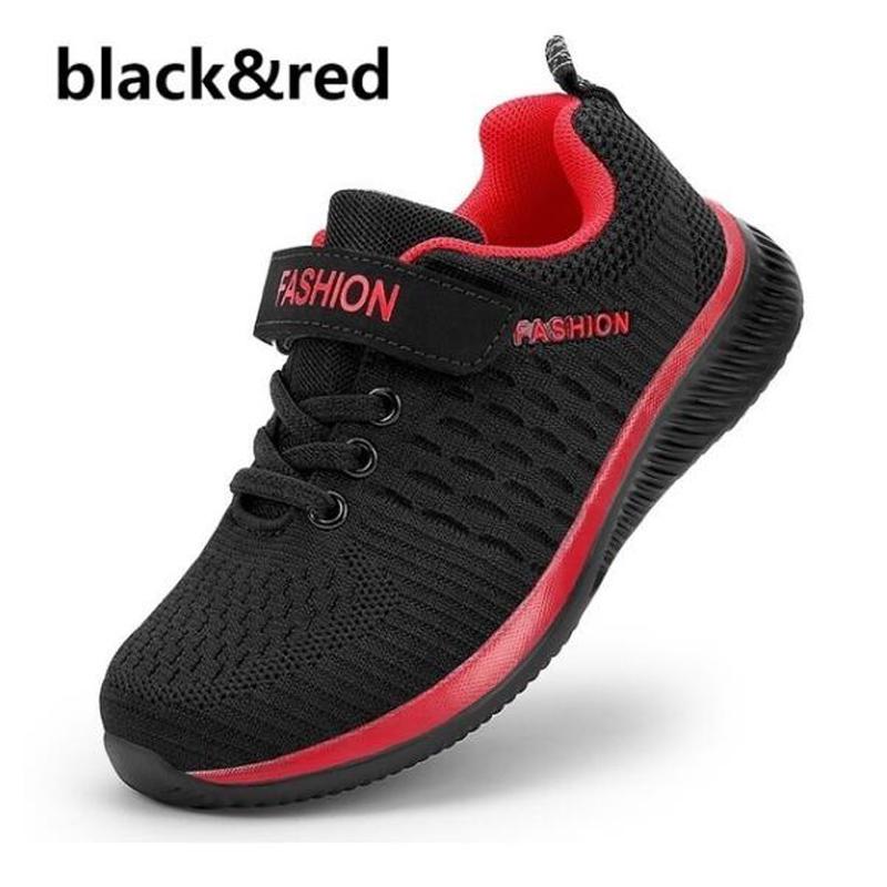 Autumn Mesh Kids Running Shoes Lightweight Breathable Outdoor Sneakers Boys Girls Athletic Footwear