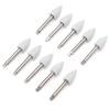 10pcs Dental Polishing Burs Low Speed Dental Grinding Polisher Burs Drill Bits Set Gray