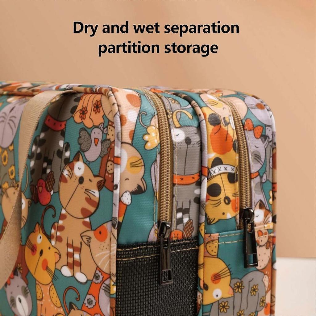 Travel Makeup Bag Portable Women Cosmetic Bag,cartoon Pattern, Handbag Toiletry Bag Cosmetic Case
