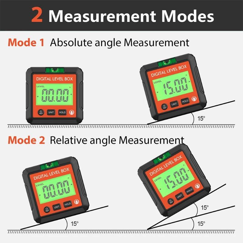 Backlit Angle Ruler, Level Box, Digital Angle Measuring Instrument, Magnetic Angle Measuring Instrument, Level Instrument