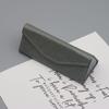 Fashionable Folding Triangle Glasses Case - Portable Sunglasses Storage for Men and Women, High-End Feel with Custom Logo Option