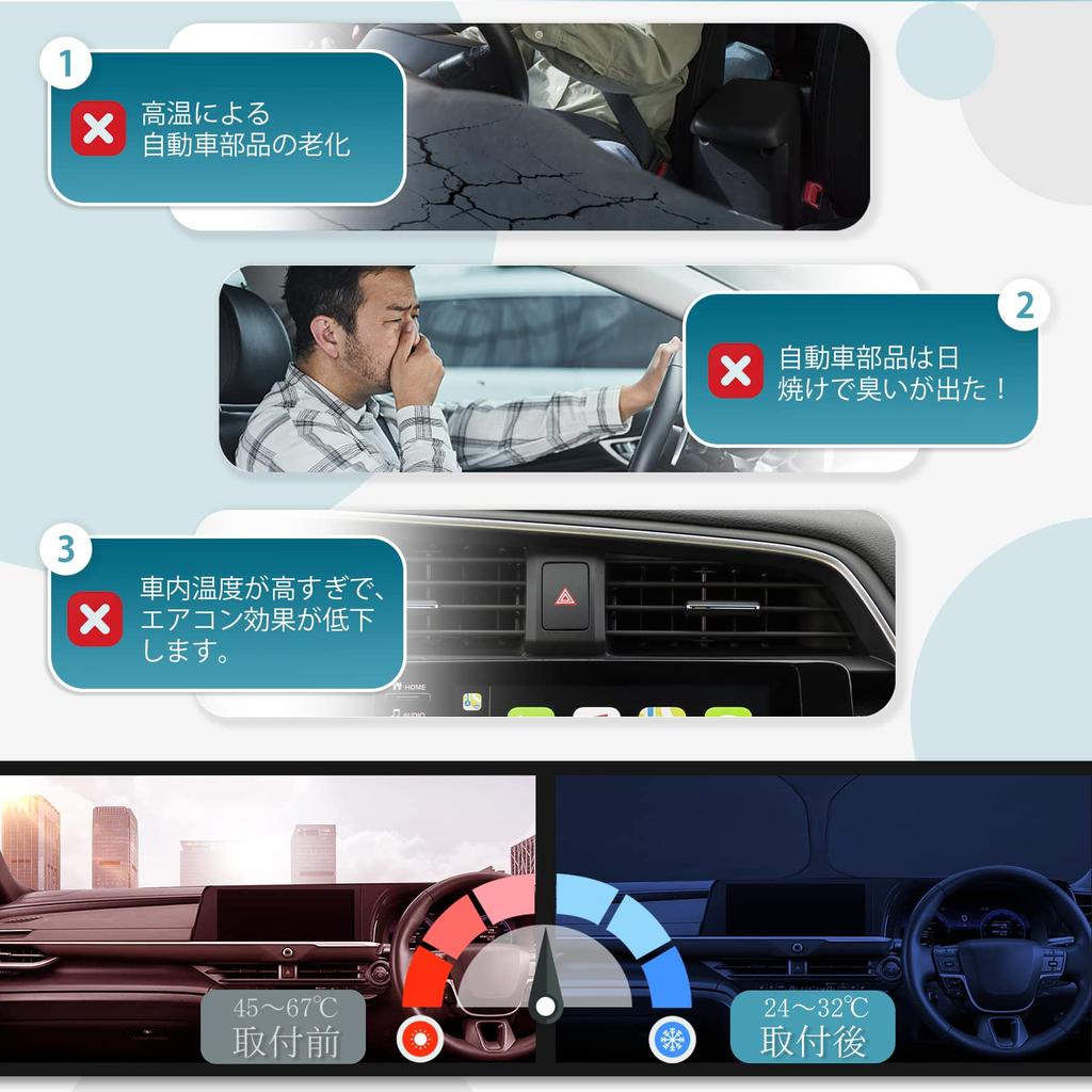 CDEFG Toyota Crown Crossover Front Sunshade with 35 Series Crown from September 2022 Windshield Light Heat Prevents Provides and is Suitable for Car