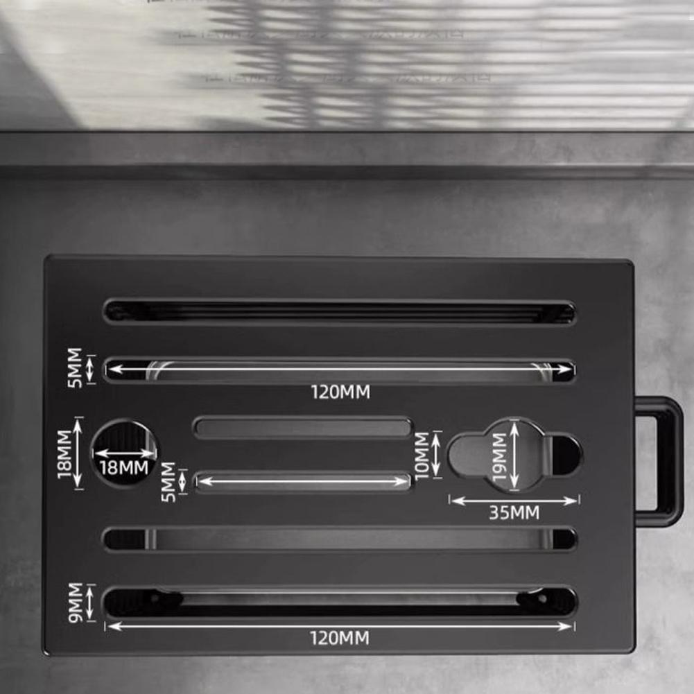 Stainless Steel Knife Holder Space Saving Kitchen Knives Stand Hollow Iron Wire Cutlery Display Organizer for Kitchen Countertop