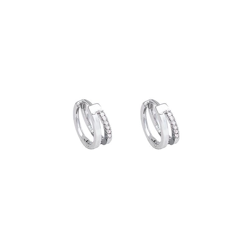 S925 Sterling Silver Ear Cuff Earrings with Micro-inlaid Studs - 2024 New Style Ear Jewelry for Women